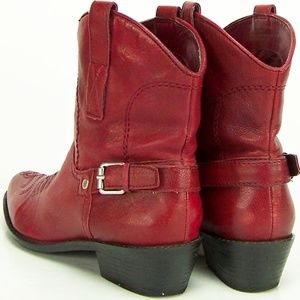 franco sarto red cowboy boots